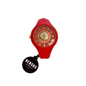Versace Red Gold Lion Head Watch NWT